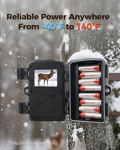 BEVIGOR Lithium Batteries AA Size 16 Pack 1.5V Longer Lasting Double A Battery for Blink Camera, Trail Camera, Security Alarm System, Remote Controlled Vehicle Batteries【Non-Rechargeable】 nirvanaguru