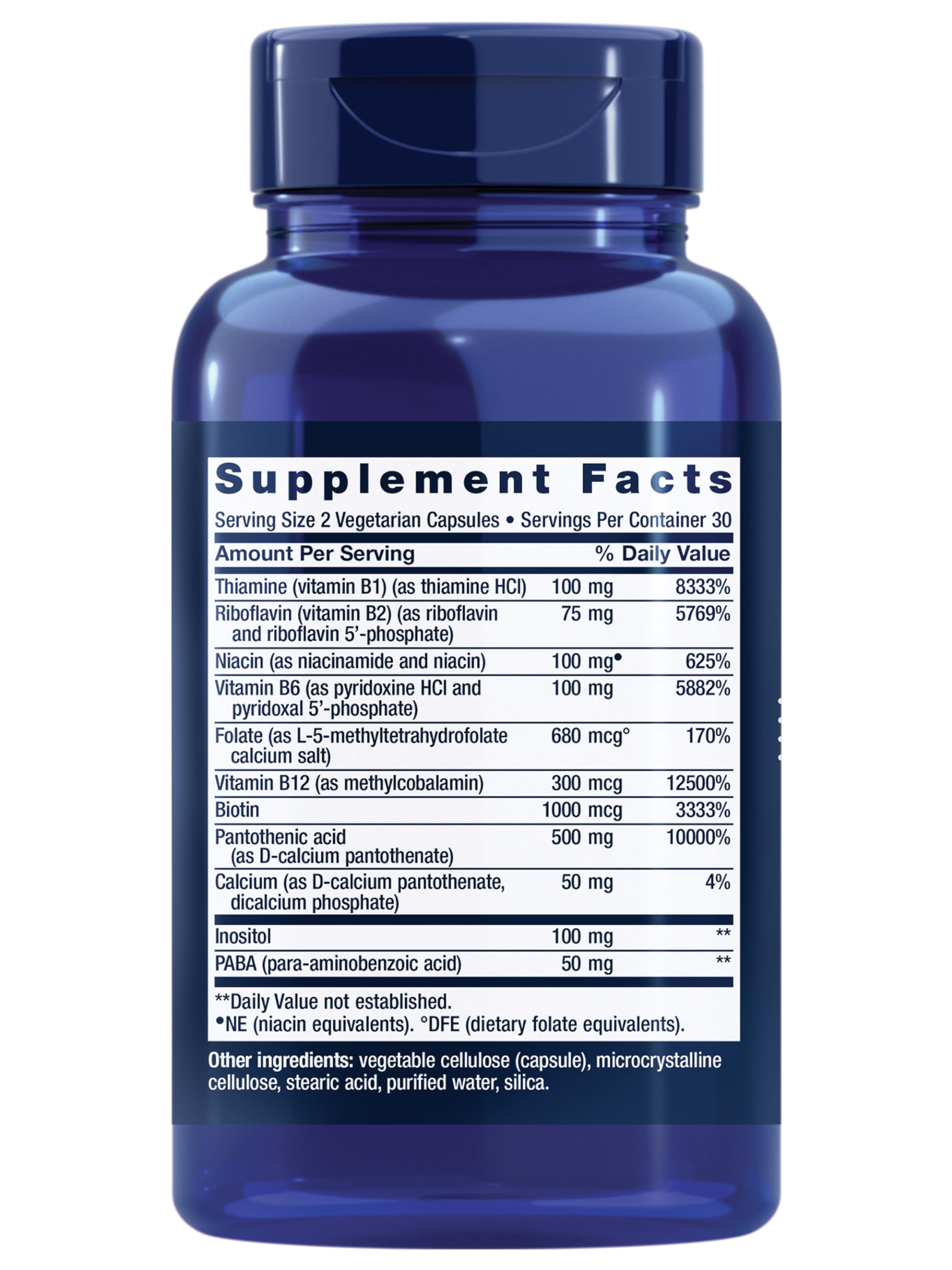Life Extension BioActive Complete B-Complex, Heart, Brain and Nerve Support, Healthy Energy, Metabolism, Complete B Complex, 60 Vegetarian Capsules Nirvana Guru