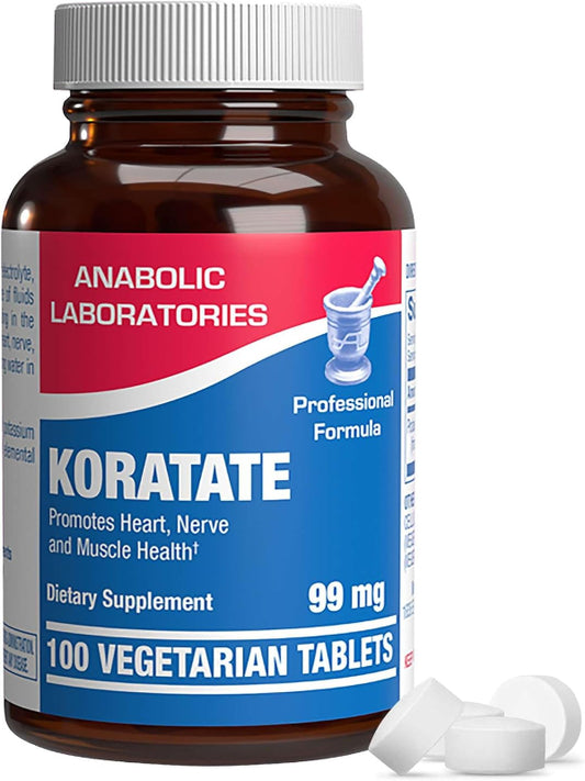Chelated Potassium Gluconate Supplement - Clinical High Absorption Potassium Supplement for Fluid Balance Kidney Heart Muscle and Nerve Support - Vegan Non-GMO & Made in The USA - 100 Servings Nirvana Guru