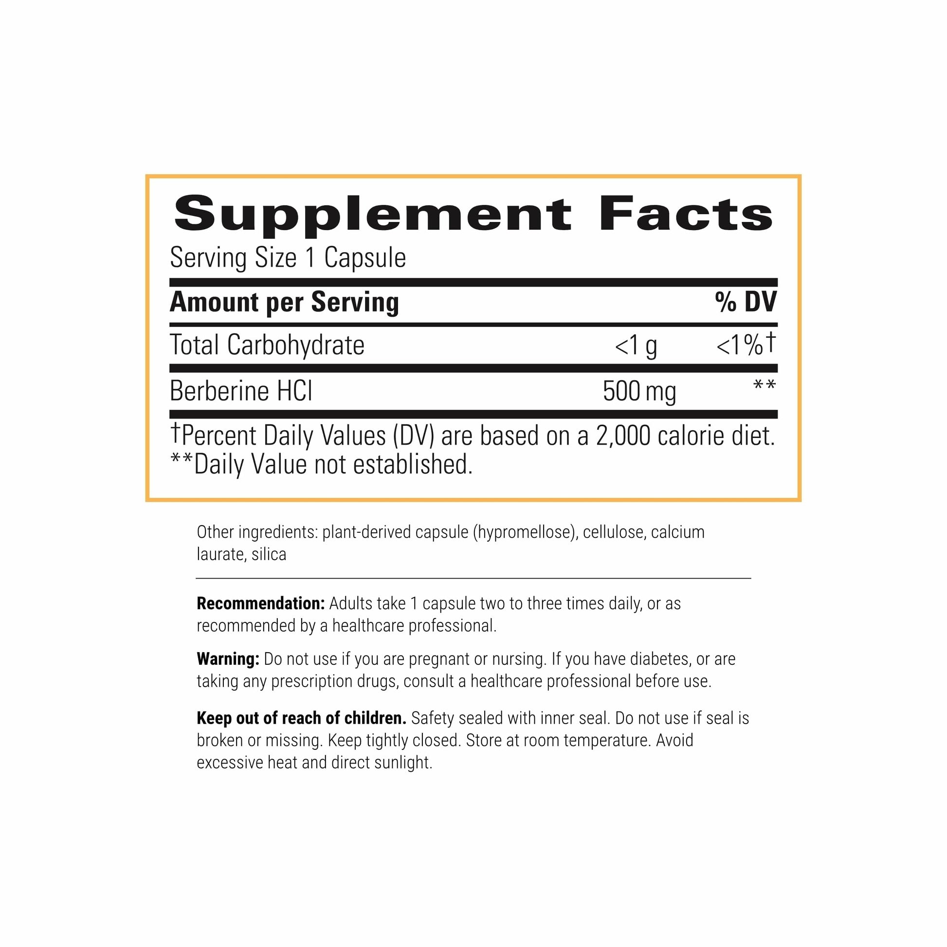 Integrative Therapeutics Berberine - Supplement for Cellular Energy Metabolism & Metabolic Support* - Dairy-Free & Gluten-Free - 60 Capsules (60 Servings) Nirvana Guru