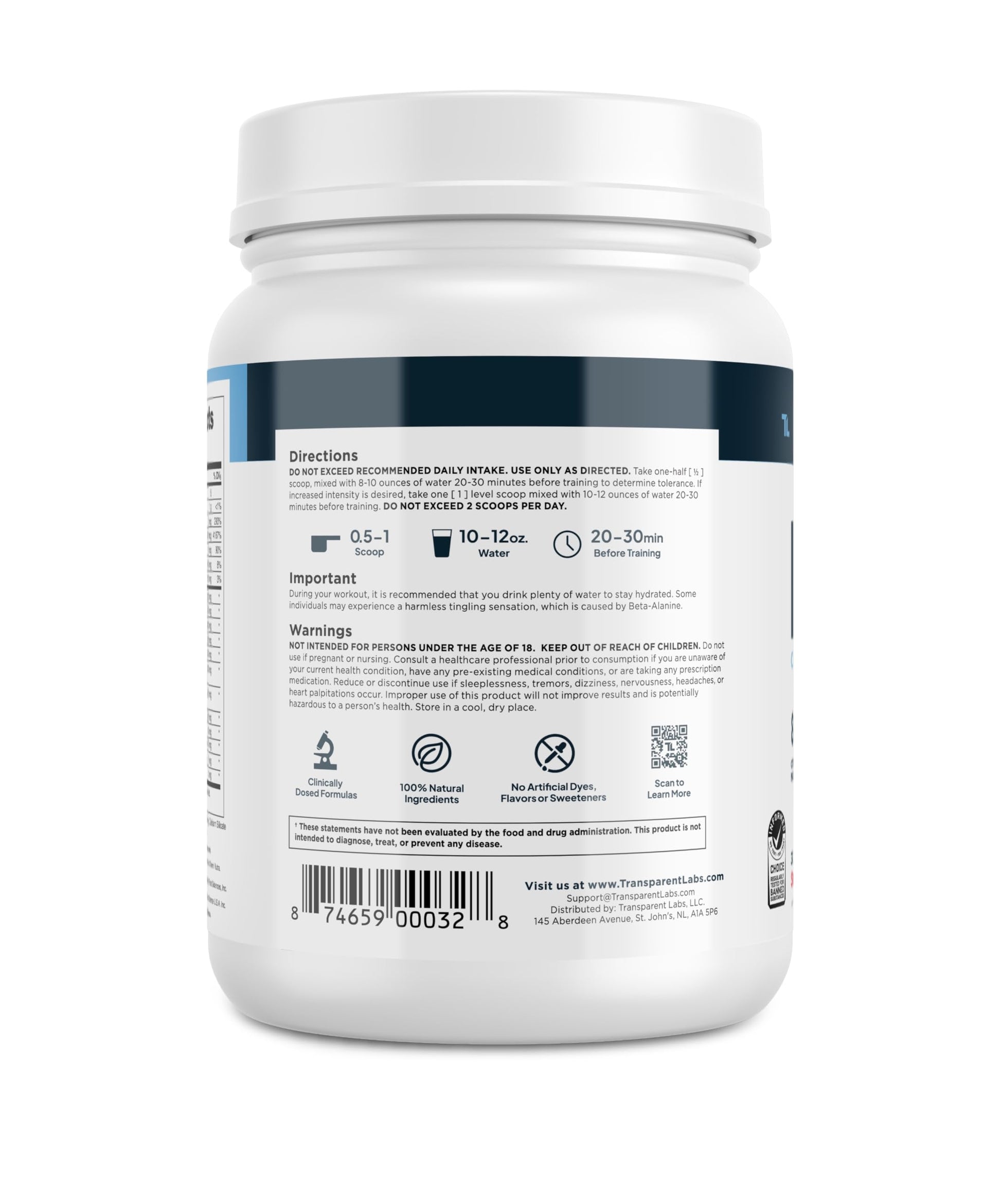 Transparent Labs Bulk Pre Workout Powder - Naturally Sweetened Advanced Pre-Workout Formula for Muscle Building and Strength - 30 Servings, Peach Mango Nirvana Guru