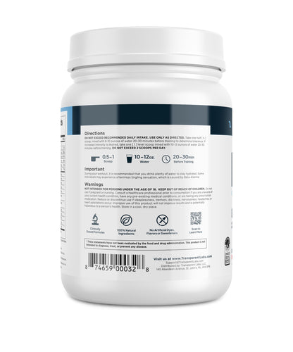 Transparent Labs Bulk Pre Workout Powder - Naturally Sweetened Advanced Pre-Workout Formula for Muscle Building and Strength - 30 Servings, Peach Mango Nirvana Guru