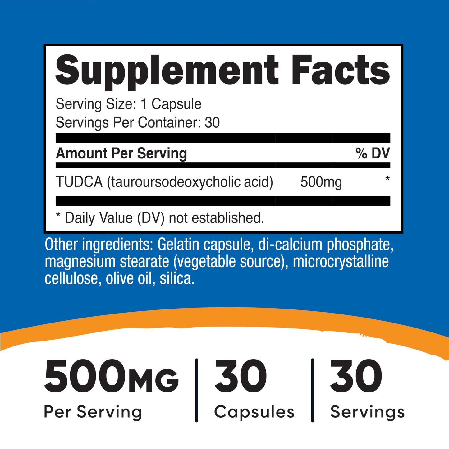 Nutricost Tudca 250mg, 60 Capsules (Tauroursodeoxycholic Acid) - Premium Quality Nirvana Guru