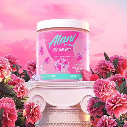 Alani Nu Pre Workout Powder Hawaiian Shaved ICE, Amino Energy Boost, Endurance Supplement, Sugar Free, 200mg Caffeine, L-Theanine, Beta-Alanine, L-Citrulline, 30 Servings Nirvana Guru
