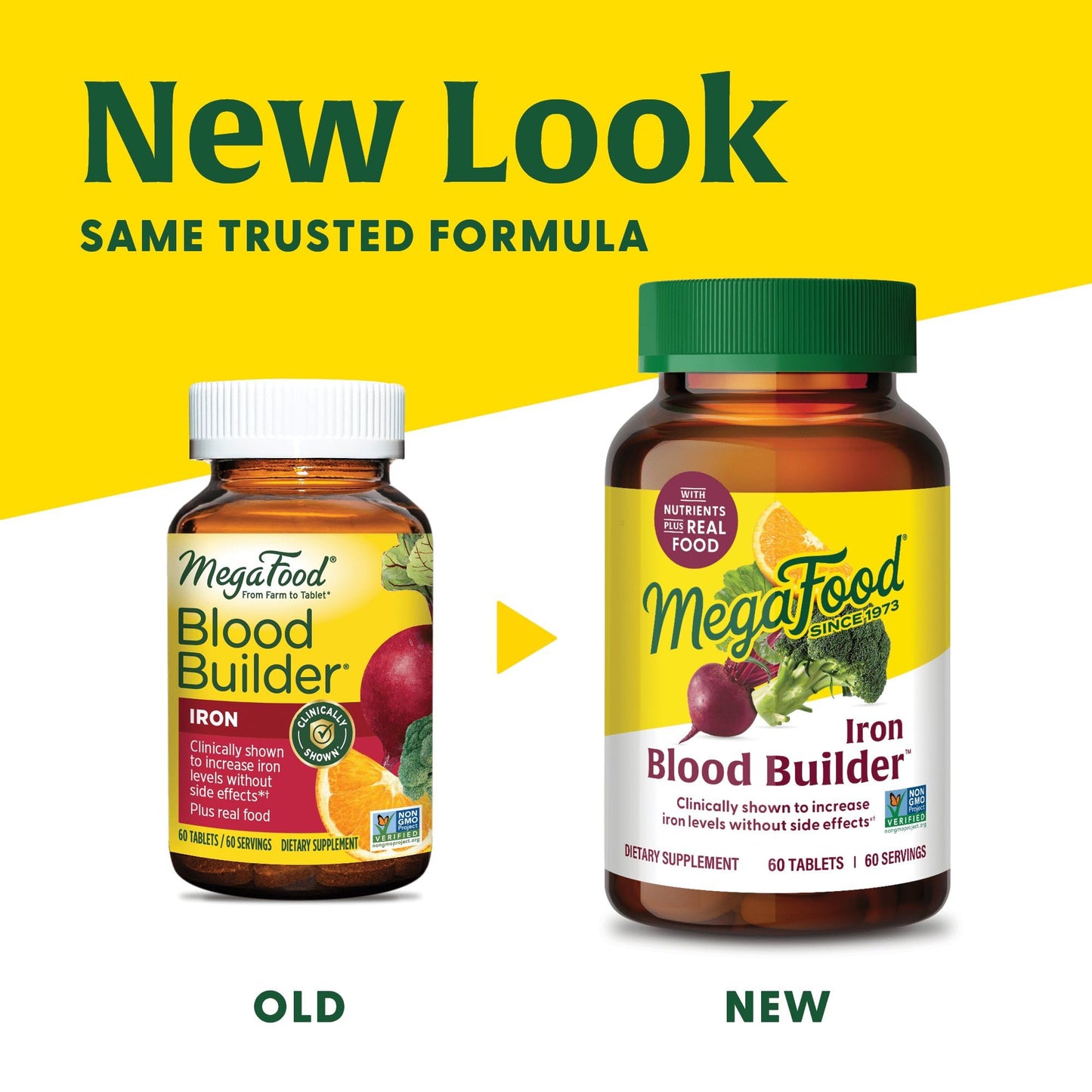 MegaFood Blood Builder Iron Supplement Clinically Shown to Increase Iron Levels Without Side Effects, Vegan Supplement For Women with Vitamin C, Vitamin B12 & Folic Acid, 90 Tablets - Nirvana Guru