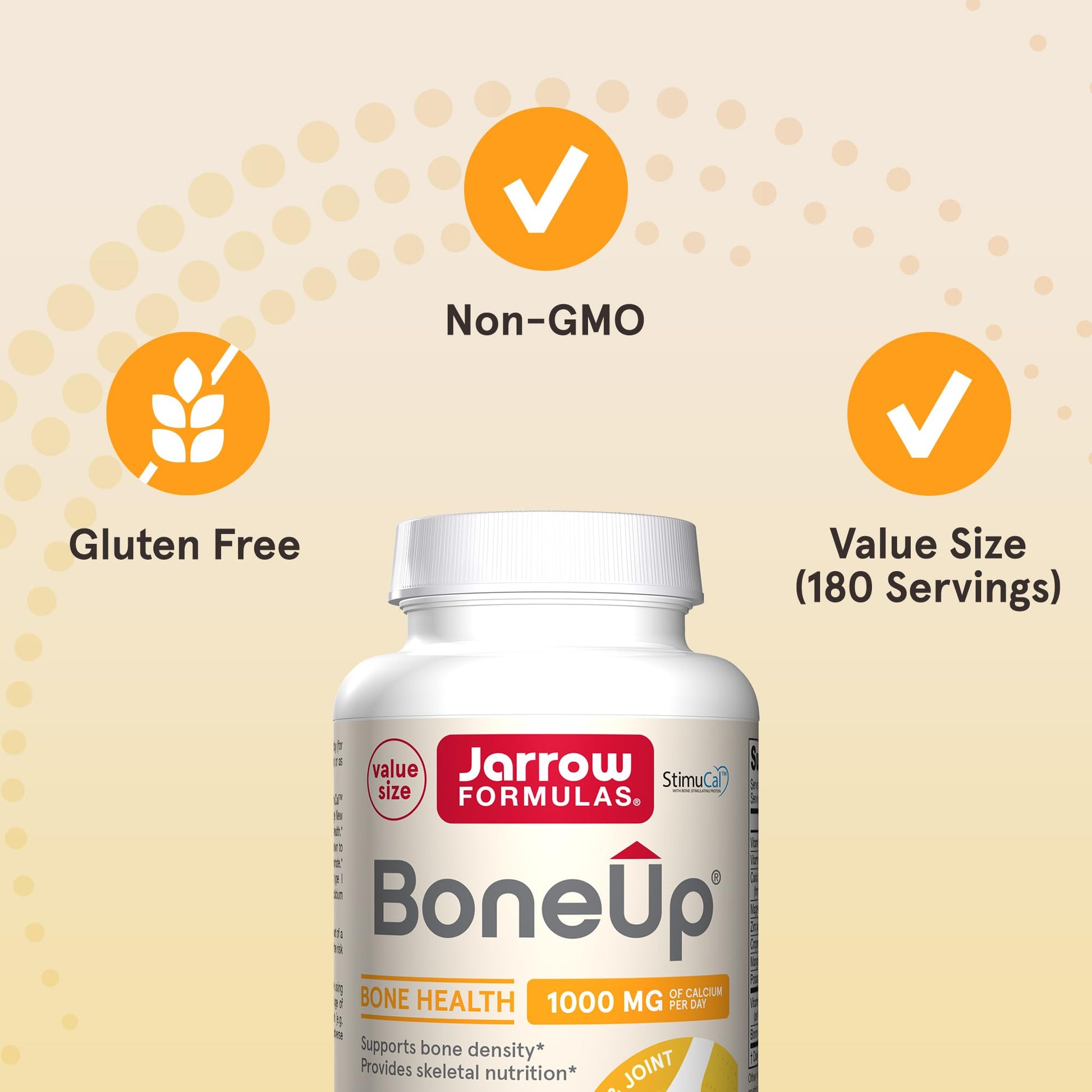 Jarrow Formulas BoneUp for Bone Density - Vitamin D3 and K2, Calcium Support, 360 Capsules, Promotes Skeletal Nutrition, Up to 60 Days Supply - Nirvana Guru