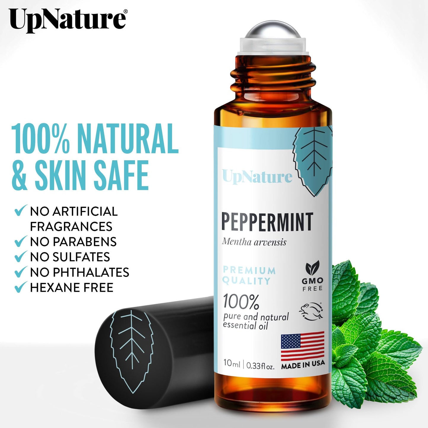 UpNature Lavender Essential Oil Pure Roll On - 100% Natural Lavender Oil for Skin