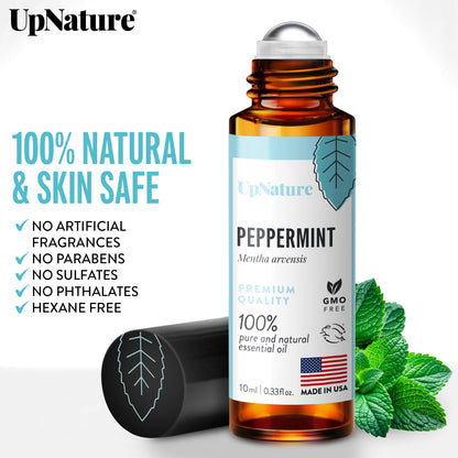 UpNature Lavender Essential Oil Pure Roll On - 100% Natural Lavender Oil for Skin
