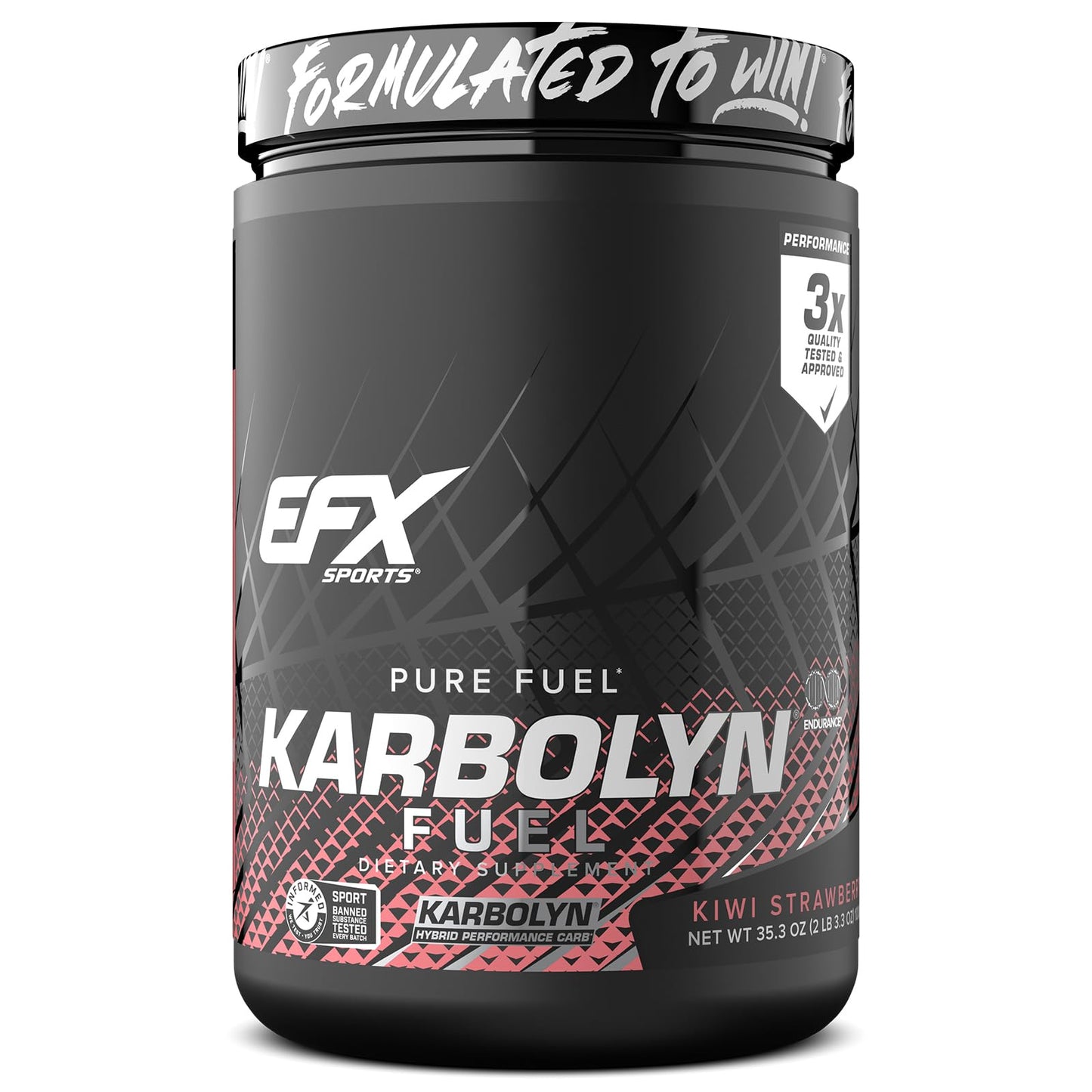 EFX Sports Karbolyn Fuel | Fast-Absorbing Carbohydrate Powder | Carb Load, Sustained Energy, Quick Recovery | Stimulant Free | 39 Servings (Neutral) Nirvana Guru