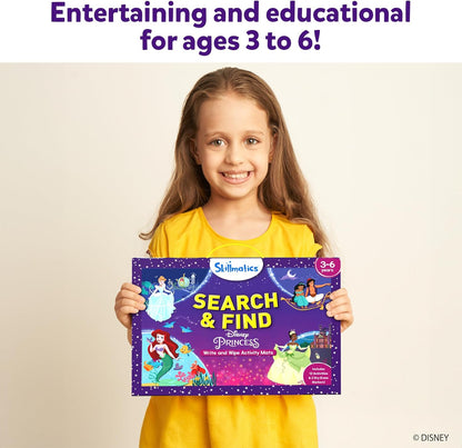 Skillmatics Search and Find Disney Princess Educational Game - Reusable Preschool Learning Activities, Perfect for Toddlers & Kids Who Love Toys, Art & Crafts, Gifts for Boys & Girls Ages 3, 4, 5, 6 Nirvana Guru