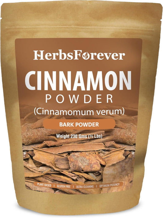 Cinnamon Powder Cinnamomum Verum Perfect for Baking, Cooking & Smoothies Non GMO, Vegan 230 GMS Nirvana Guru