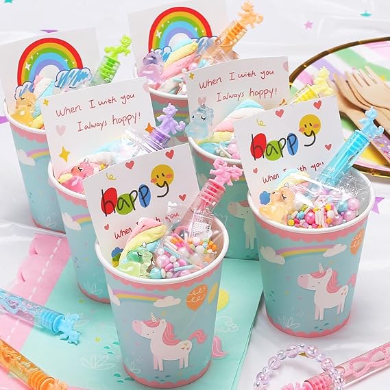 32 Piece Mini Unicorn Bubble Wand with Gift Box, Pastel Unicorn Party Favors for Kid, Toddler Girl Birthday Parties Decoration, Goodie Bag Stuffers Supplies, Bubbles Gift Toy Bulk, Carnival Prizes nirvanaguru