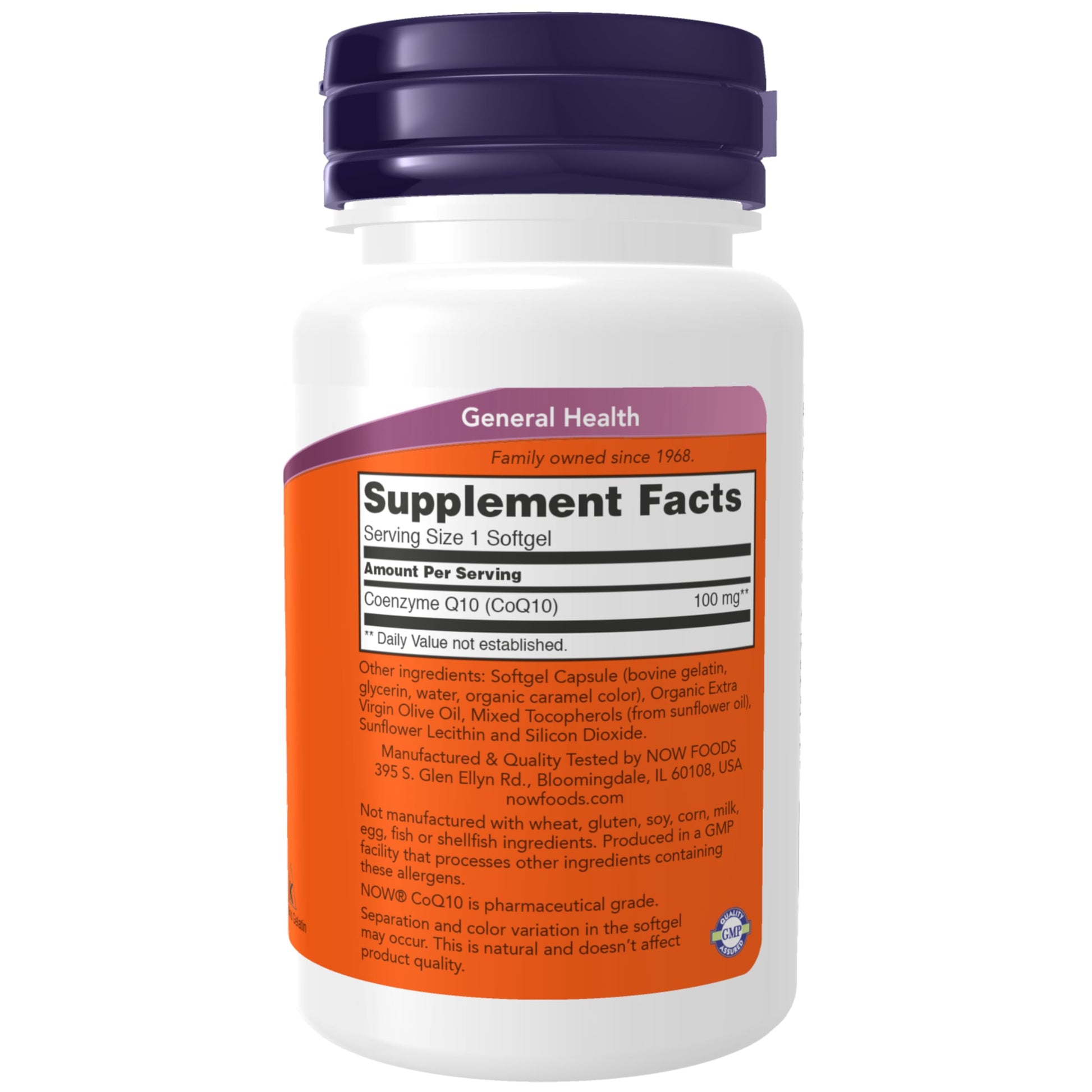 NOW Foods Supplements, CoQ10 (Coenzyme Q10) 100 mg, Pharmaceutical Grade, Cardiovascular Health*, 150 Softgels - Nirvana Guru