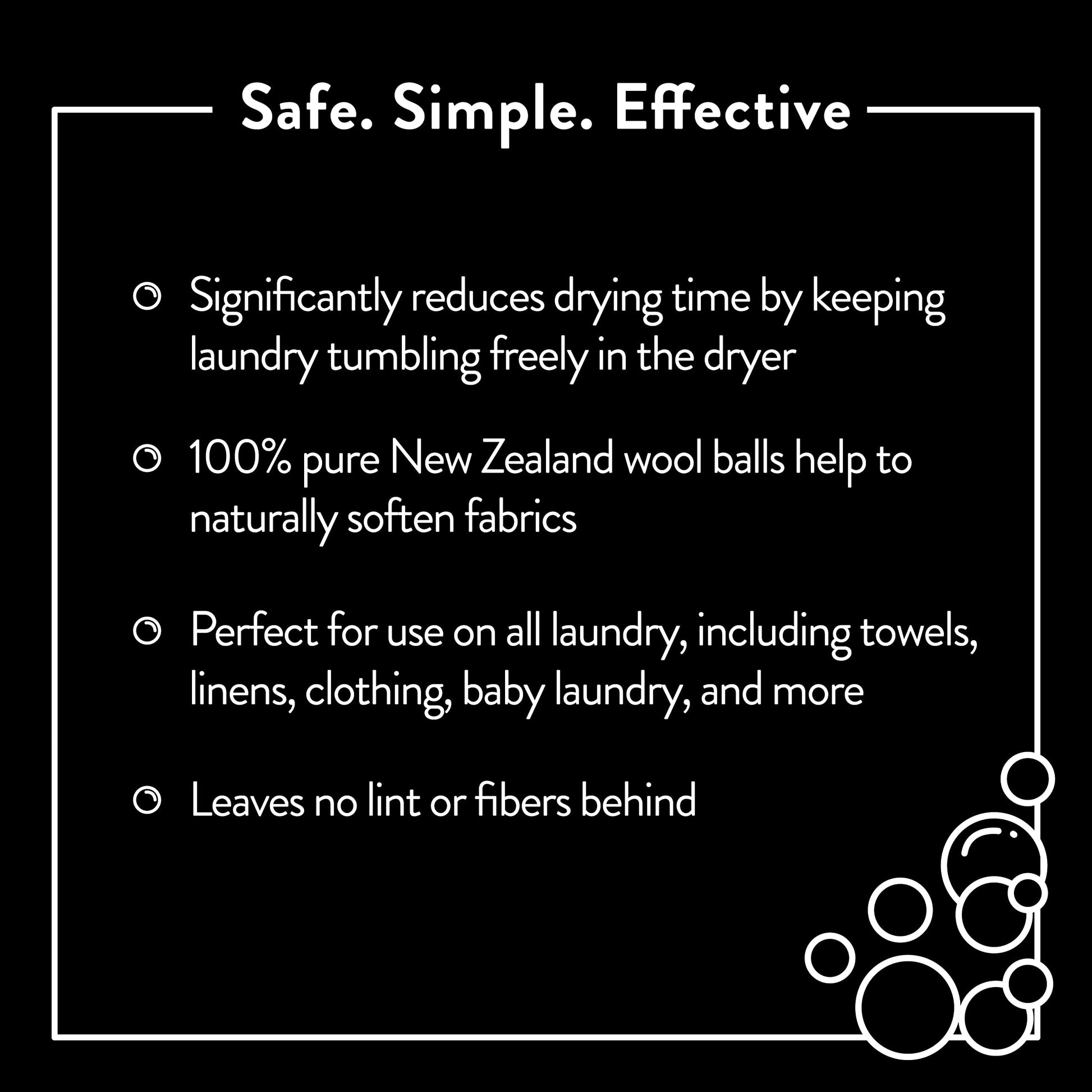 Molly's Suds Wool Dryer Balls | XL, Premium Organic Fabric Softener, Hypoallergenic, Hand-Felted, Reusable, Reduce Drying Time | White, Set of 6 Nirvana Guru