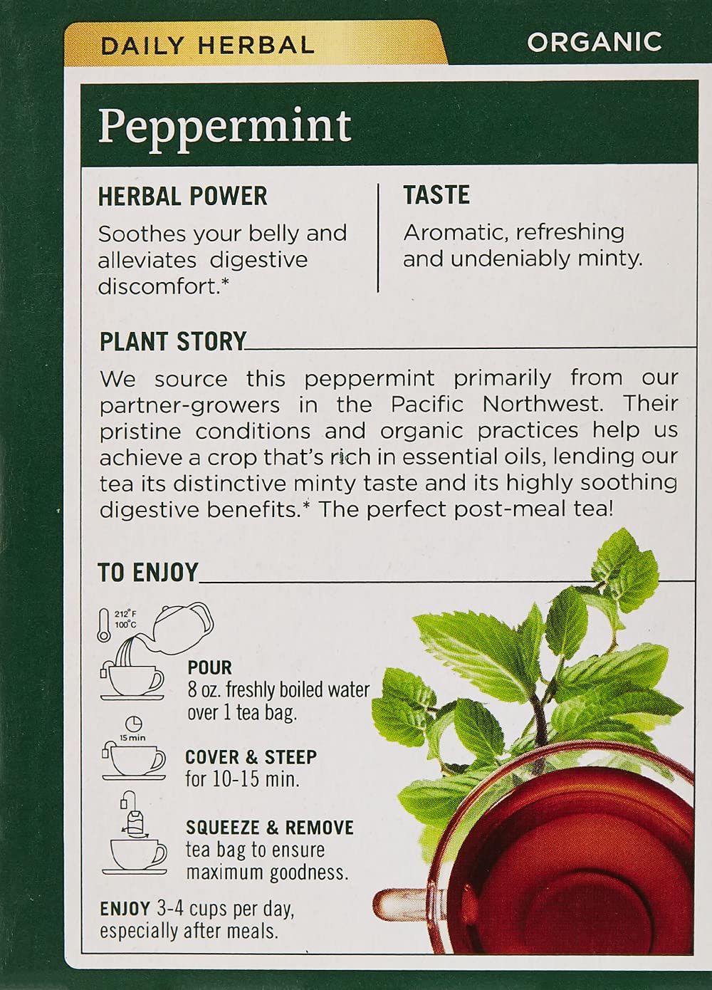 Traditional Medicinals Tea Peppermint Organic, 16 ct - Nirvana Guru