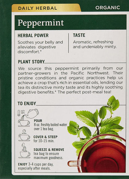 Traditional Medicinals Tea Peppermint Organic, 16 ct - Nirvana Guru