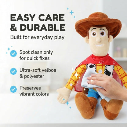 Jay Franco Kids Toy Story Plush Pillow Buddy - Large Ultra-Soft Stuffed Plushie & Cozy Pillow, Official Licensed Product, 24 Inches, Multi - Toy Story Woody