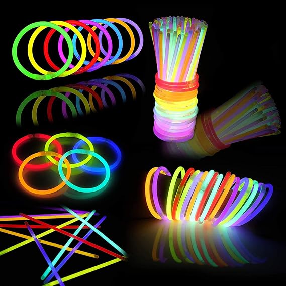 JOYIN 144 Pcs 8" Glowsticks, Bracelets Necklaces, Glow in the Dark Party Favors, Easter, Christmas, Halloween Supplies Pack, Football Party Supplies nirvanaguru
