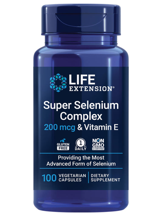 Life Extension Super Selenium Complex with Vitamin E – Cellular Health & Longevity Support – Gluten-Free, Non-GMO, Vegetarian –100 Capsules(Pack of 1) Nirvana Guru