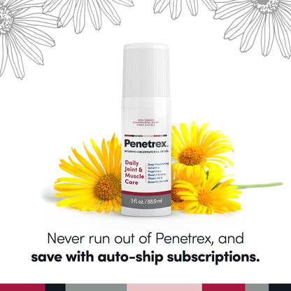 Penetrex Joint & Muscle Therapy - Soothing Muscle Rub for Back, Neck, Hands, Feet - Premium Whole Body Rub with Arnica, Vitamin B6 MSM & Boswellia - Non-Greasy 2oz Cream