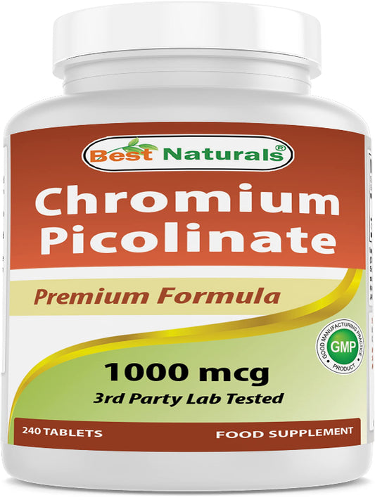 Best Naturals Chromium Picolinate 1000 mcg 120 Tablets Nirvana Guru
