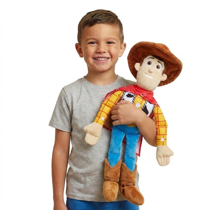 Jay Franco Kids Toy Story Plush Pillow Buddy - Large Ultra-Soft Stuffed Plushie & Cozy Pillow, Official Licensed Product, 24 Inches, Multi - Toy Story Woody