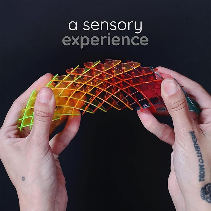 Morf Fidget Worm Toy - Desk Fidgets for Adults - Quiet Worm Fidget Toy Sensory Toys - Fun and Interactive Fidget Toy for Kids - USA Patent Pending Figgy Toys (Rainbow, Small) nirvanaguru