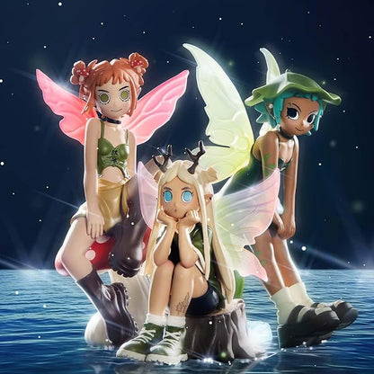 POP MART Peach Riot Punk Fairy Series Figures, Peach Riot Blind Box Figures, Random Design Action Figures Collectible Toys Home Decorations, Holiday Birthday Gifts for Girls and Boys, Single Box nirvanaguru