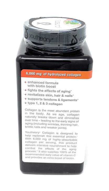Youtheory Collagen Plus Biotin, 390 Tablets - Nirvana Guru