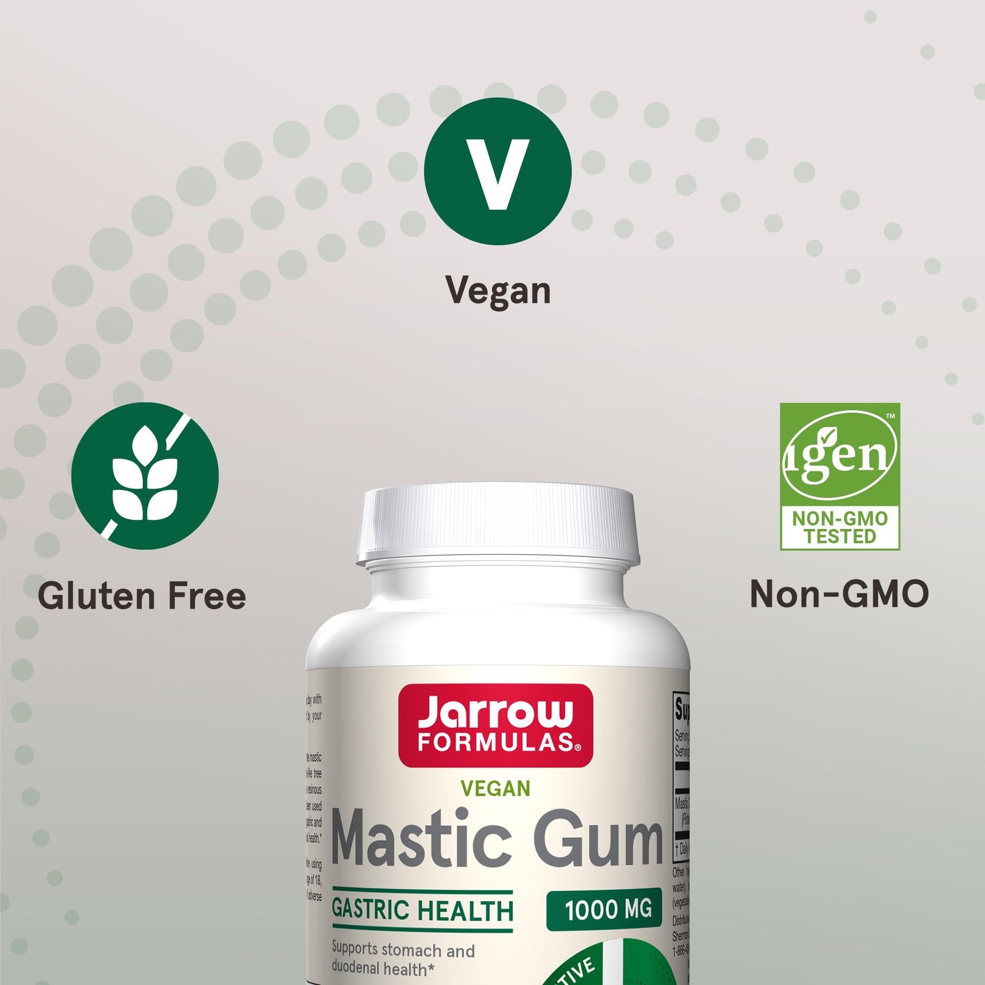 Jarrow Formulas Mastic Gum 1000 mg, Dietary Supplement for Gastrointestinal Health Support, 60 Veggie Capsules, 30 Day Supply - Nirvana Guru