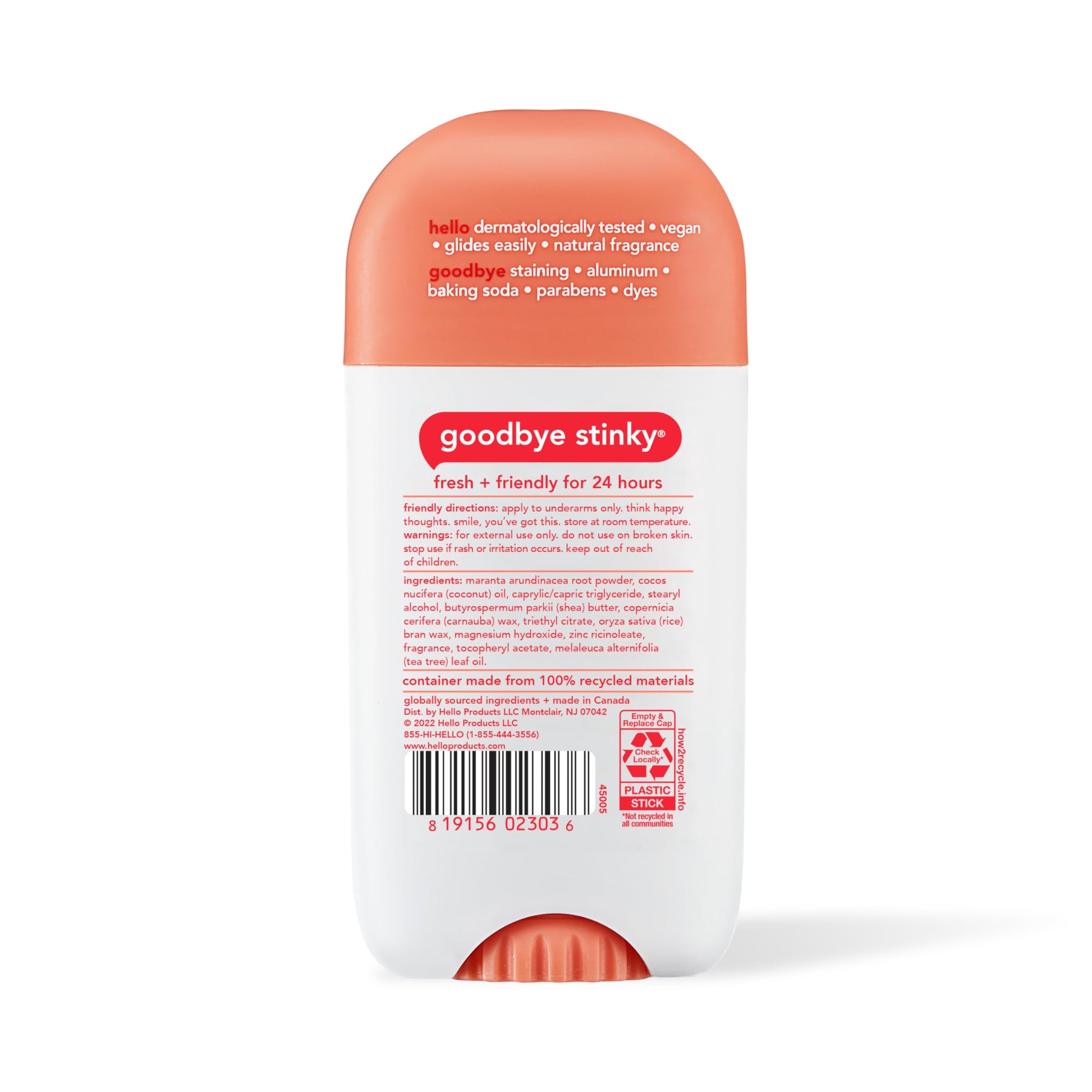 hello Sweet Coconut Deodorant With Shea Butter for Women + Men, Aluminum Free, Baking Soda Free, Parabens Free, 24 Hour Odor Protection, 2.6 Ounce, 2 Pack Nirvana Guru