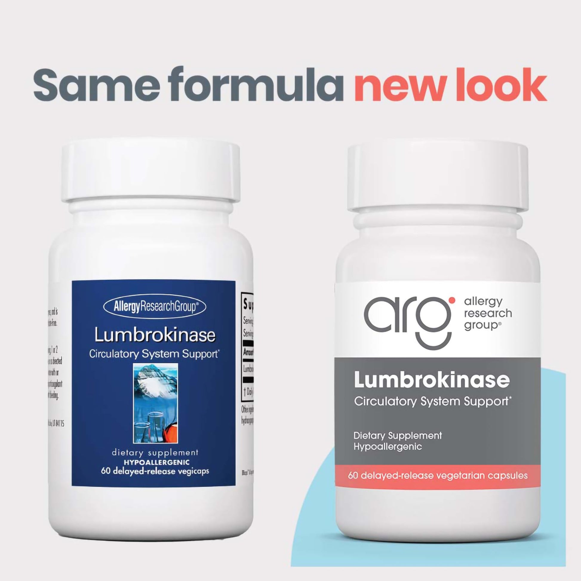 Allergy Research Group Lumbrokinase Supplement - Enzyme for Circulatory System Support, Supports Blood Circulation Already in The Normal Range, Cardiovascular Health - 60 Vegetarian Capsules Nirvana Guru