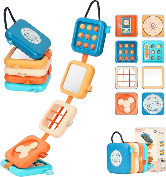 Busy Board for 1 Year Old, Travel Toys for Toddler 1-3, Montessori Busy Board Busy Cube, Toys Gifts for 1 Year Old Boy Girl nirvanaguru