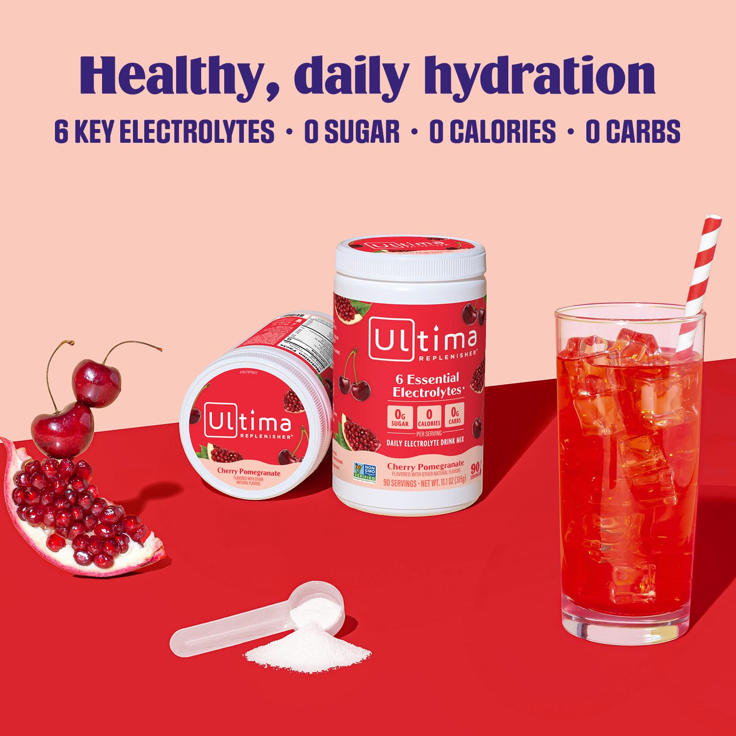 Ultima Replenisher Daily Electrolyte Powder Drink Mix – Sugar Free – Lemonade, 90 Servings – Hydration Powder with 6 Key Electrolytes and Trace Minerals – Keto Friendly, Vegan, Non-GMO - Nirvana Guru