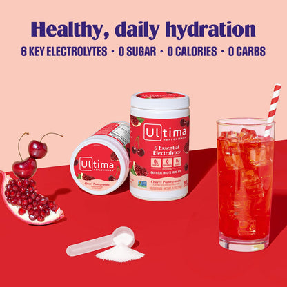 Ultima Replenisher Daily Electrolyte Powder Drink Mix – Sugar Free – Lemonade, 90 Servings – Hydration Powder with 6 Key Electrolytes and Trace Minerals – Keto Friendly, Vegan, Non-GMO - Nirvana Guru