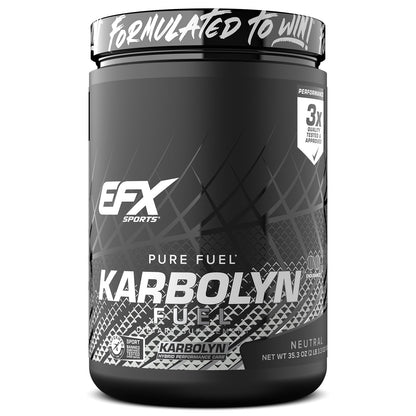 EFX Sports Karbolyn Fuel | Fast-Absorbing Carbohydrate Powder | Carb Load, Sustained Energy, Quick Recovery | Stimulant Free | 39 Servings (Neutral) Nirvana Guru