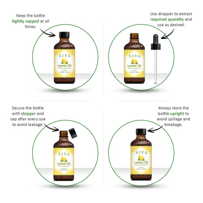 SIVA Lavender Essential Oil - 4 Fl Oz – Natural Lavender Oil - for Diffuser, Face, Skin Care, Aromatherapy, Hair Care, Scalp and Body Massage - with Dropper - Nirvana Guru