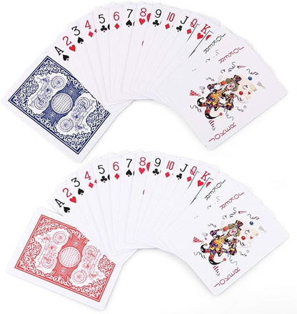 LotFancy Playing Cards, 12 Pack, Decks of Cards Bulk, Poker Size, Standard Index, for Blackjack, Euchre, Canasta Card Game, 6 Blue and 6 Red, Casino Grade Poker Cards nirvanaguru