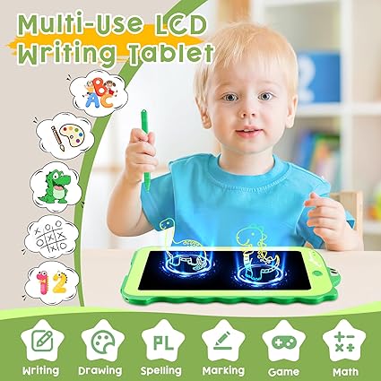 LCD Writing Tablet for Kids, Colorful Toddlers Toys Drawing Board, Educational Kid Toys, Doodle Pad Dinosaur Toys for 2 3 4 5 6 7 8 Year Old Boys Girls Birthday Party Christmas Gifts,8.5inch nirvanaguru