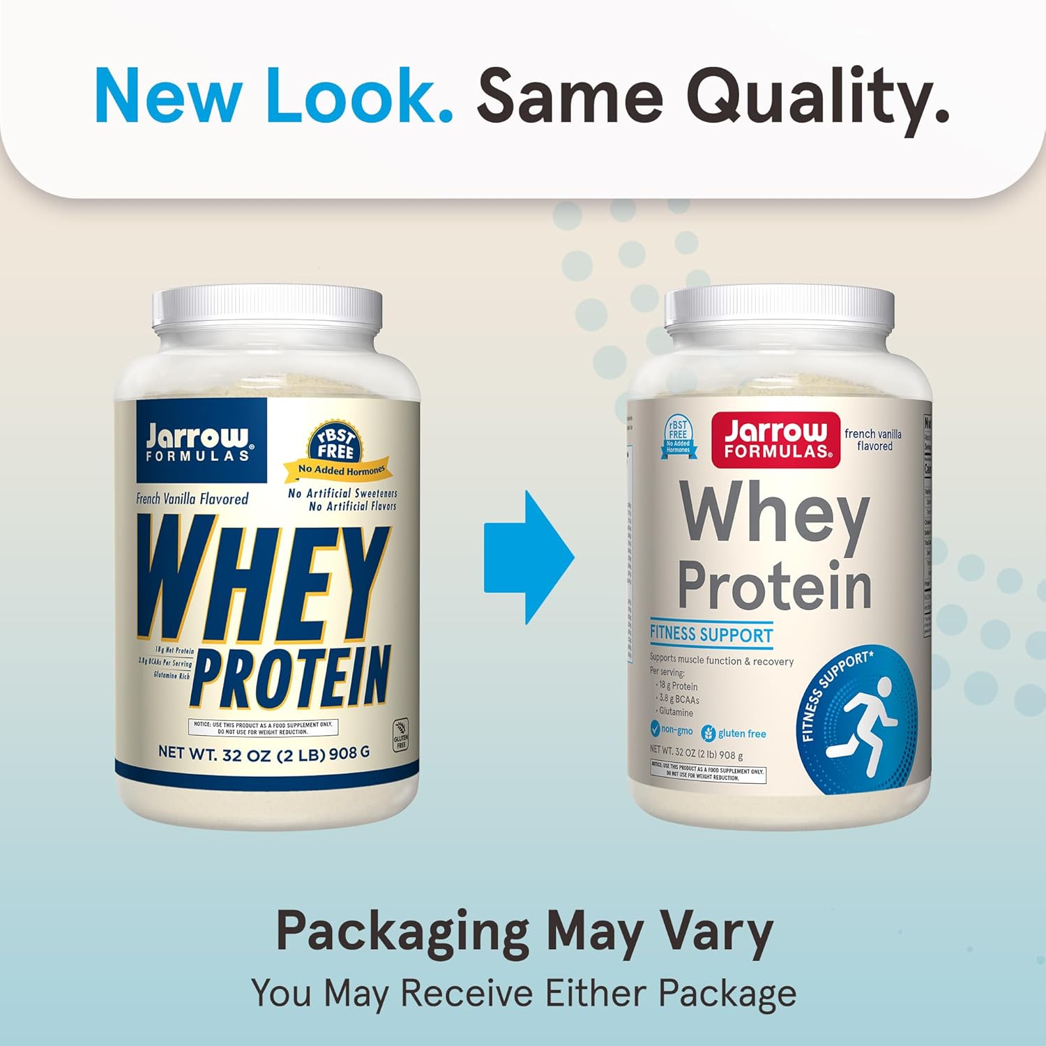 Jarrow Formulas Whey Protein With 18 g of Protein, 3.8 g of BCAAs, and Glutamine, Dietary Supplement for Muscle Function and Recovery Support, 32 oz Unflavored Powder, Approximately 38 Day Supply - Nirvana Guru