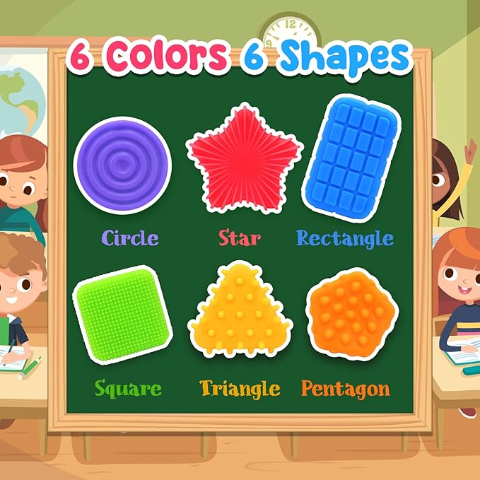 Squishy Sensory Toys for Kids Toddlers: Super Soft & Textured Sensory Fidget Toy for Autistic Children Special Needs | Stress Calming Toys for Kids | Baby Stocking Stuffers Fidget Toy for Autism, ADHD nirvanaguru