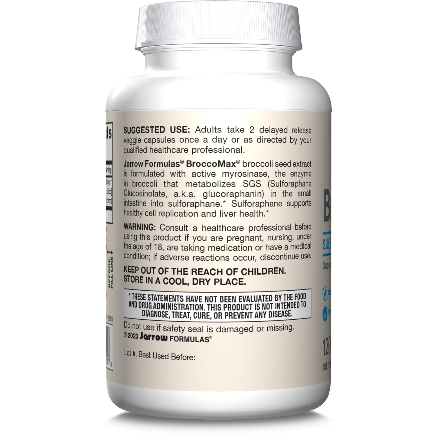 Jarrow Formulas BroccoMax Sulforaphane Glucosinolate 35 MG, Sulforaphane Generator Supports Liver Health, 120 Veggie Capsules, Up to a 60 Day Supply - Nirvana Guru