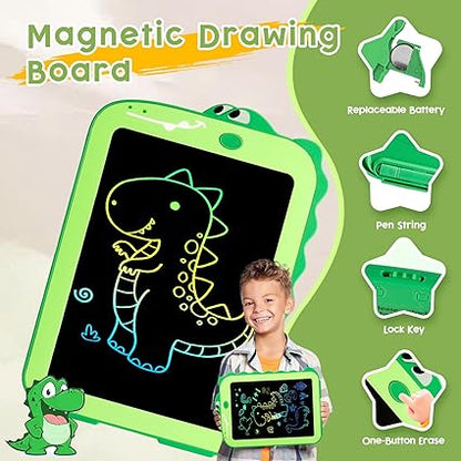 LCD Writing Tablet for Kids, Colorful Toddlers Toys Drawing Board, Educational Kid Toys, Doodle Pad Dinosaur Toys for 2 3 4 5 6 7 8 Year Old Boys Girls Birthday Party Christmas Gifts,8.5inch nirvanaguru