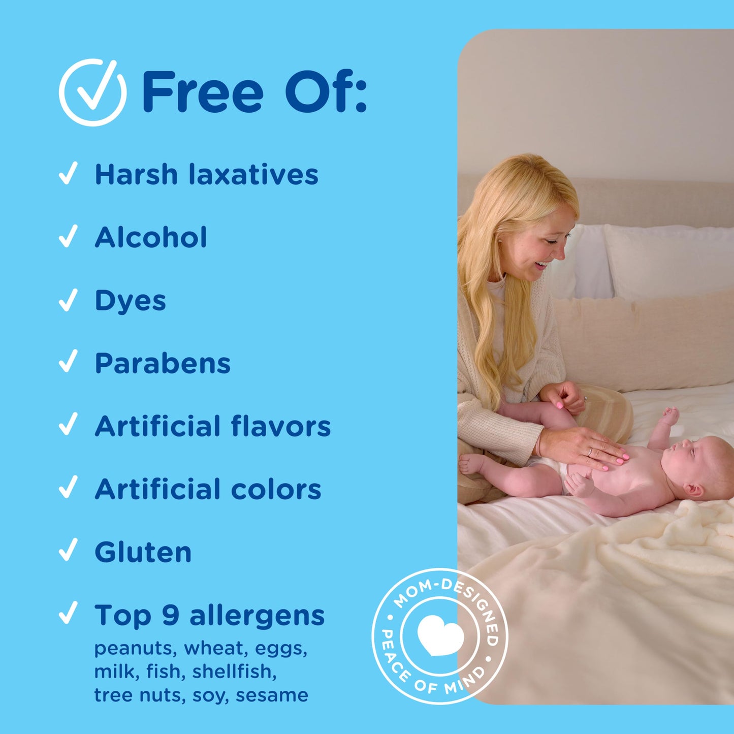 Mommy's Bliss Constipation Ease + Prebiotics, Relieves Occasional Constipation, Gentle & Safe, No Harsh Laxatives, 4 Fl Oz Bottle (Pack of 1) Nirvana Guru
