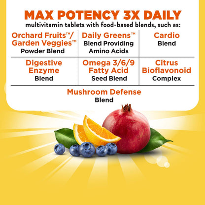 Nature's Way Alive! Max3 Potency Adult Complete Multivitamin, Ultra Potency B-vitamins to Support Energy Metabolism*, with Methylated B12 and Folate, 180 Tablets - Nirvana Guru