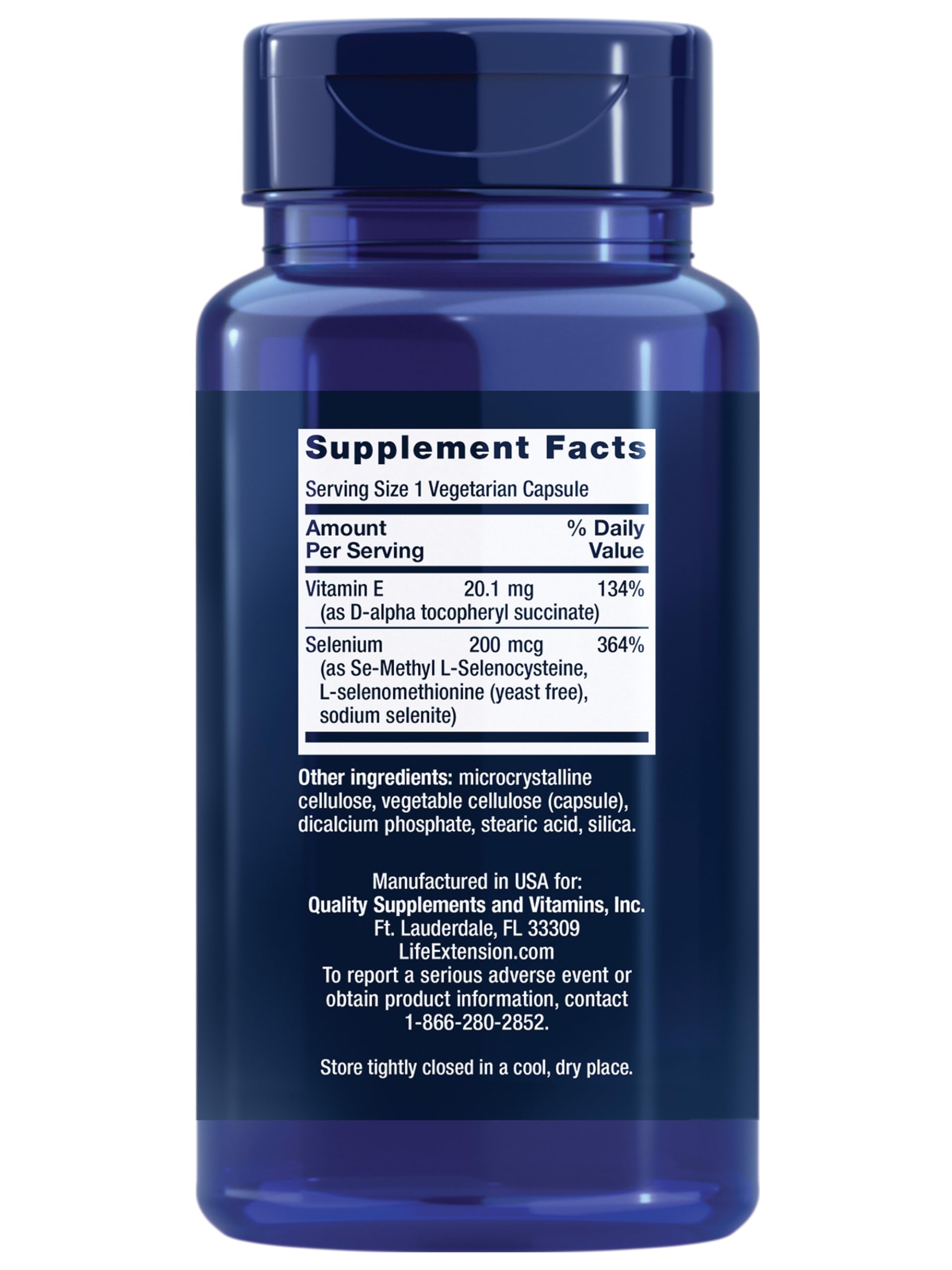 Life Extension Super Selenium Complex with Vitamin E – Cellular Health & Longevity Support – Gluten-Free, Non-GMO, Vegetarian –100 Capsules(Pack of 1) Nirvana Guru