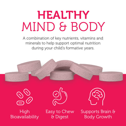 Zahler Kids Multivitamin Chewable Vitamin Tablet - Complete One Daily Kids Vitamins Supplement - Contains 20+ Minerals & Vitamins for Kids & Toddlers - Kosher Multivitamins Cherry Flavor (90) - Nirvana Guru