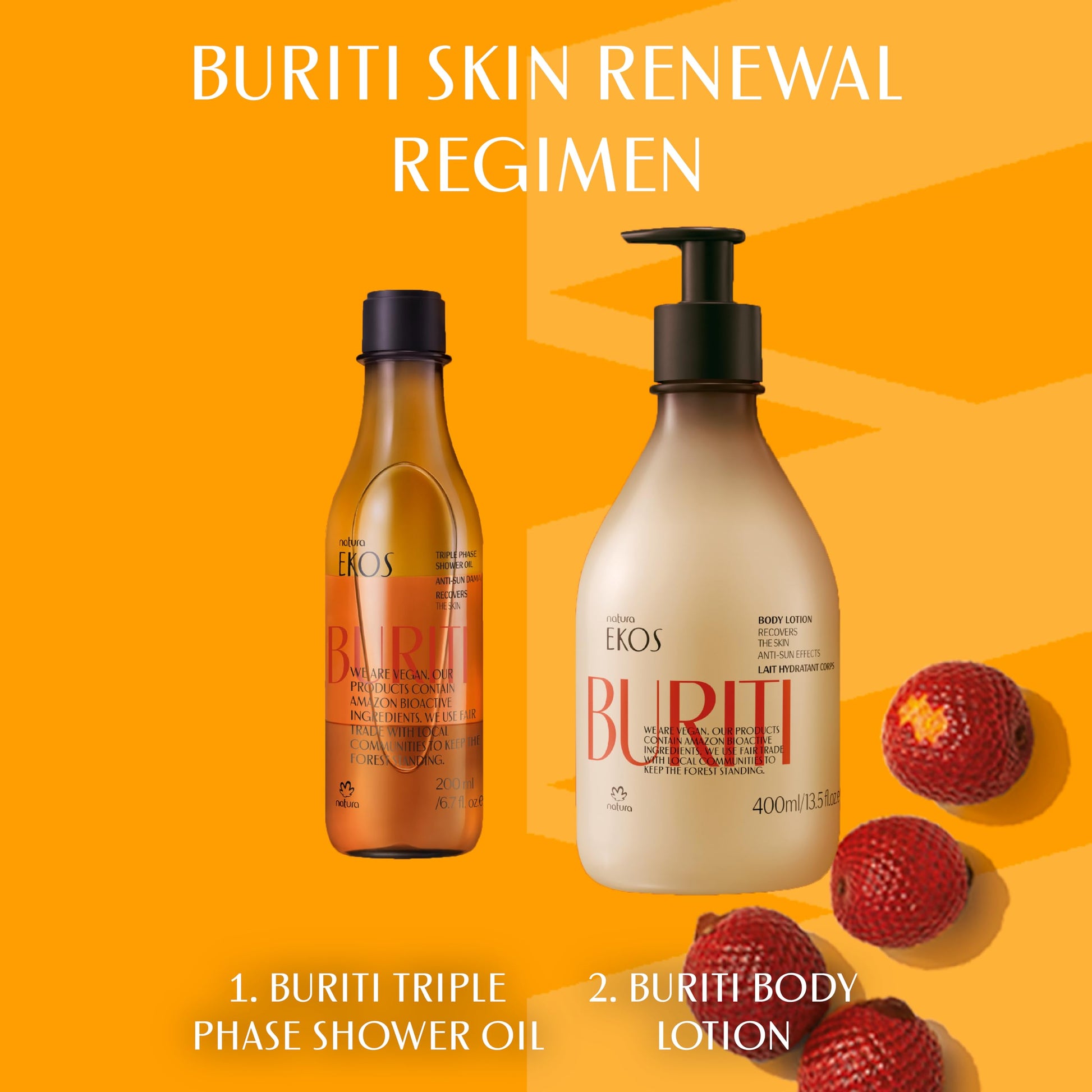 natura - Ekos Tukumã Replenishing Body Lotion - Vegan Skin Care - Moisturize & Improve Skin Texture - Boost Hyaluronic Acid - Brazilian Beauty Secrets - Self Care & Body Care - 13.5 fl oz (400ml) - Nirvana Guru