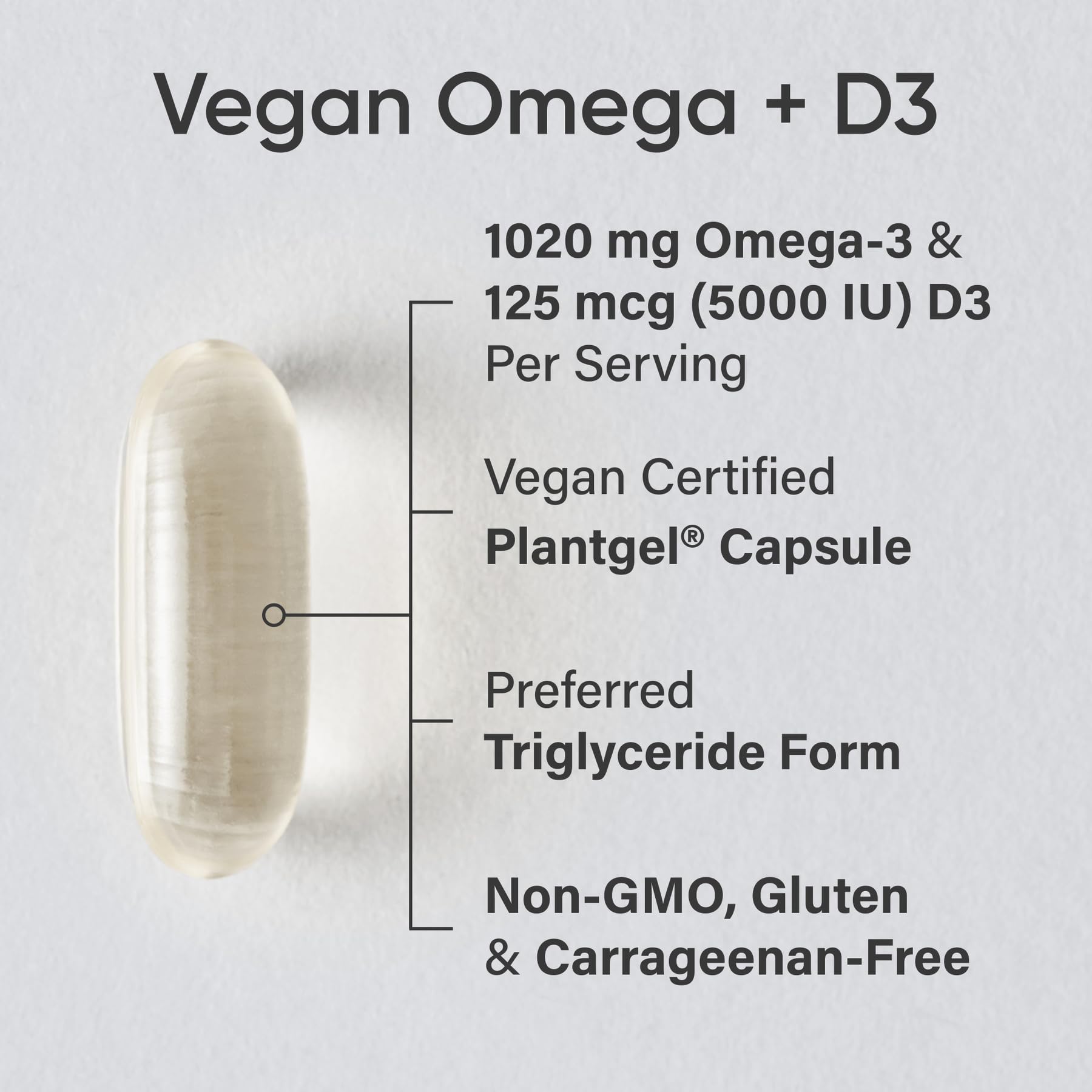 Sports Research Vegan Omega-3 Fish Oil Alternative from Algae Oil - Highest Levels of DHA & EPA Fatty Acids | Non-GMO Verified & Vegan Certified - Fresh Lemon Scent - 60 Veggie Softgels - Nirvana Guru