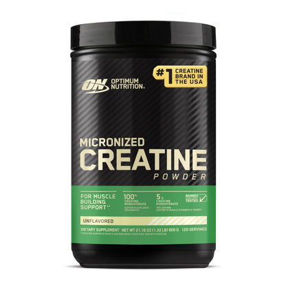 Optimum Nutrition Micronized Creatine Monohydrate Powder, Unflavored, 120 Servings, 600 Grams (Packaging May Vary) Nirvana Guru